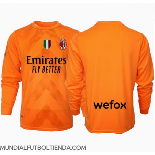Camiseta AC Milan Portero Segunda Equipación Replica 2024-25 mangas largas